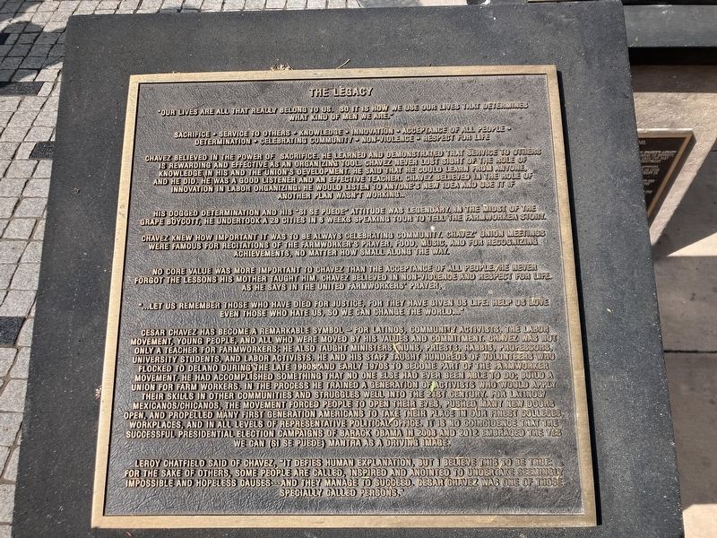 Cesar E. Chavez Memorial. Click for full size. Cesar E. Chavez Memorial image. Click for full size.