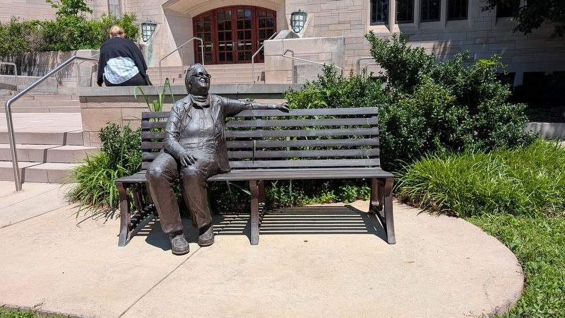 Elinor Ostrom Statue. Click for full size. Elinor Ostrom Statue image. Click for full size.