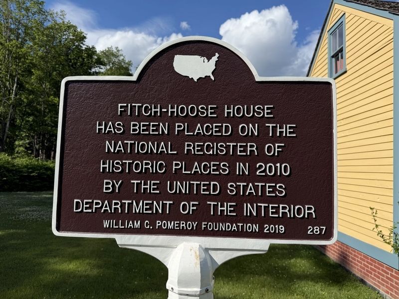 Fitch-Hoose House Marker image. Click for full size.