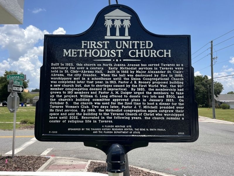 First United Methodist Church Marker image. Click for full size.