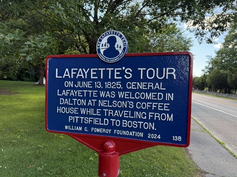 Lafayette's Tour Marker. Click for full size. Lafayette's Tour Marker image. Click for full size.