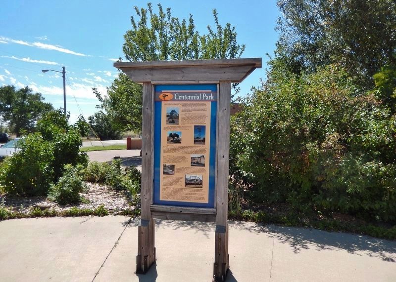Centennial Park Marker. Click for full size. Centennial Park Marker image. Click for full size.