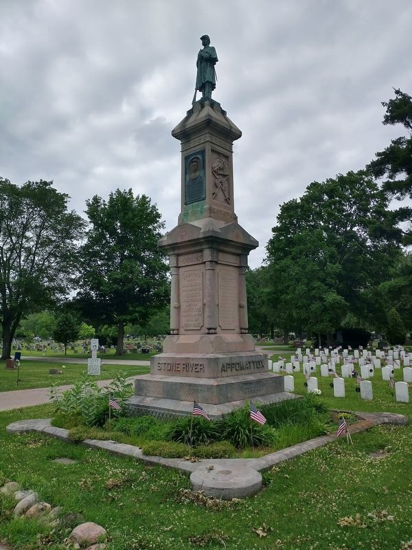 Silas Baldwin Civil War Memorial. Click for full size. Silas Baldwin Civil War Memorial image. Click for full size.