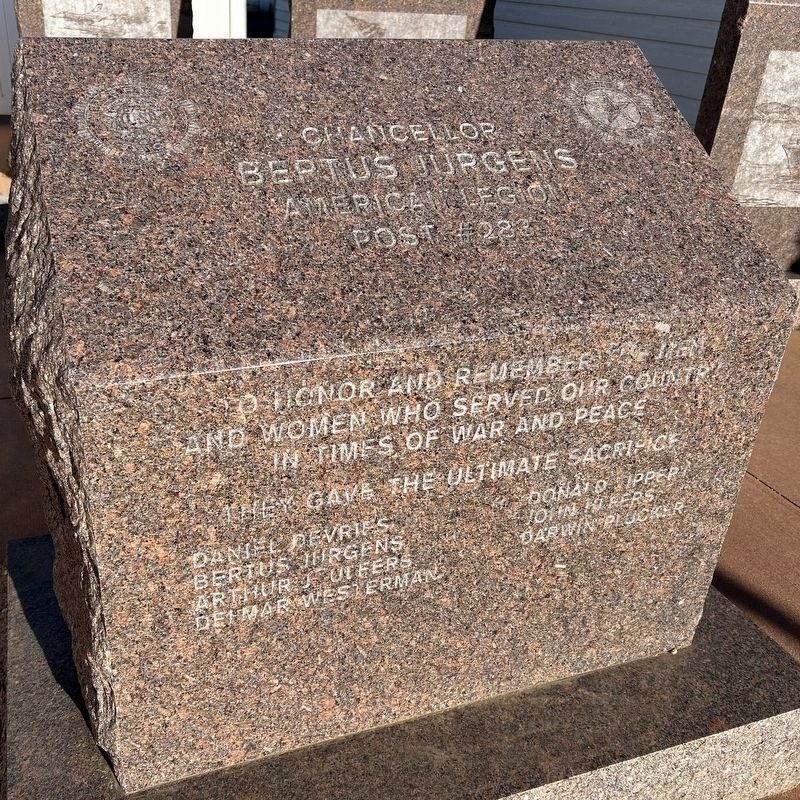 Chancellor American Legion Memorial image. Click for full size.