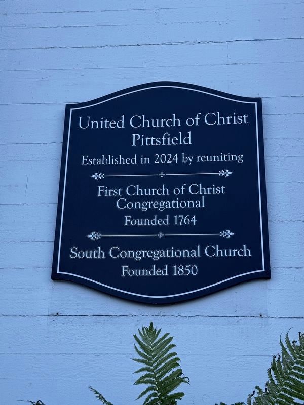 United Church of Christ, Pittsfield Marker image. Click for full size.