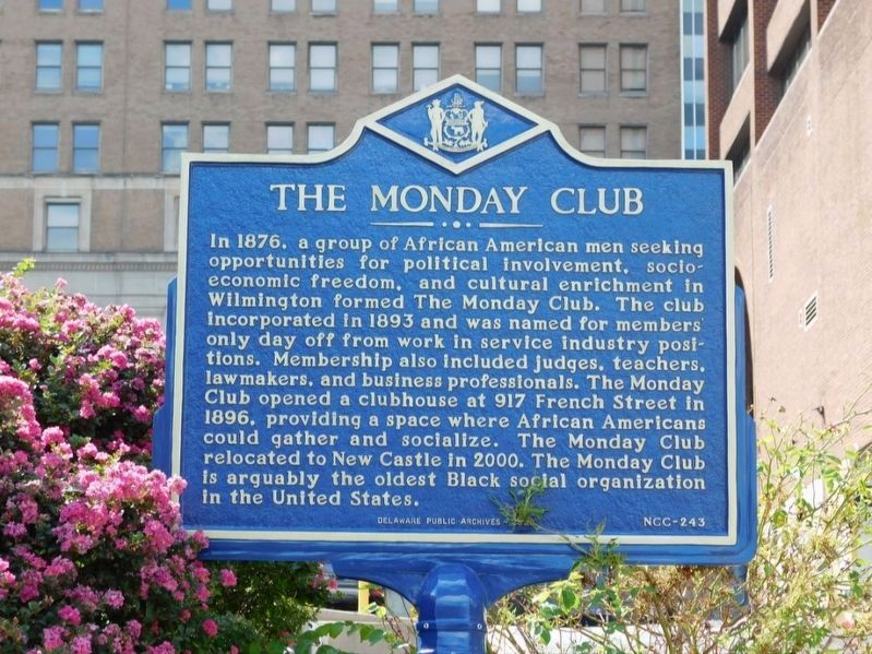 The Monday Club Marker. Click for full size. The Monday Club Marker image. Click for full size.