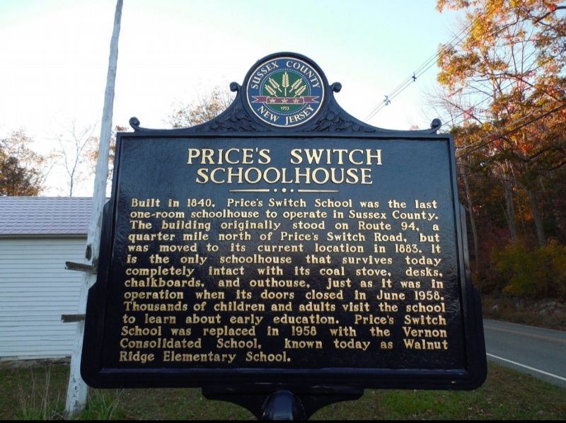 Price's Switch Schoolhouse Marker. Click for full size. Price's Switch Schoolhouse Marker image. Click for full size.