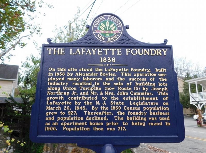 The Lafayette Foundry Marker. Click for full size. The Lafayette Foundry Marker image. Click for full size.