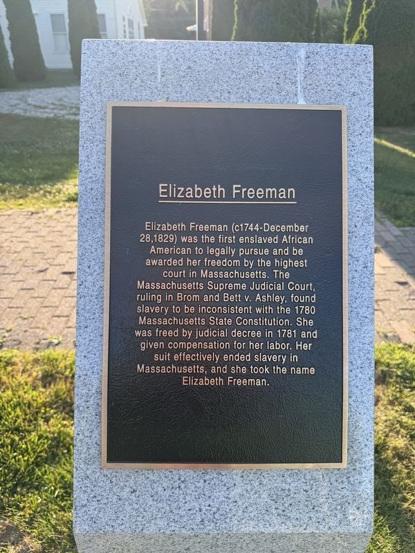 Elizabeth Freeman Marker image. Click for full size.