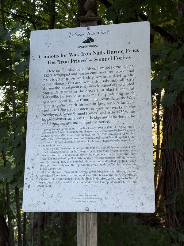 Cannons for War, Iron Nails During Peace Marker. Click for full size. Cannons for War, Iron Nails During Peace Marker image. Click for full size.