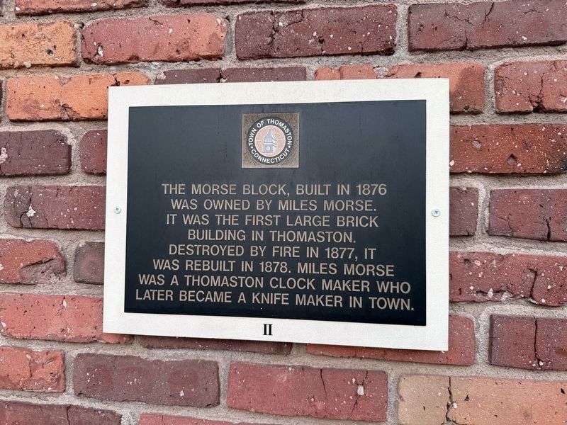 The Morse Block Marker. Click for full size. The Morse Block Marker image. Click for full size.