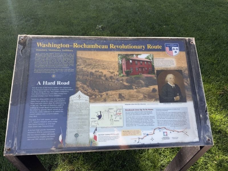 Washington Rochambeau Revolutionary Route Marker. Click for full size. Washington Rochambeau Revolutionary Route Marker image. Click for full size.