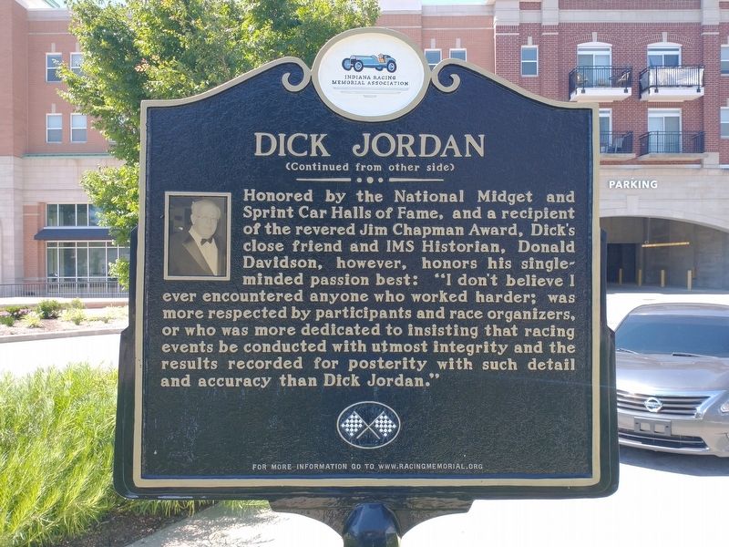 Dick Jordan Marker (Side 2). Click for full size. Dick Jordan Marker (Side 2) image. Click for full size.