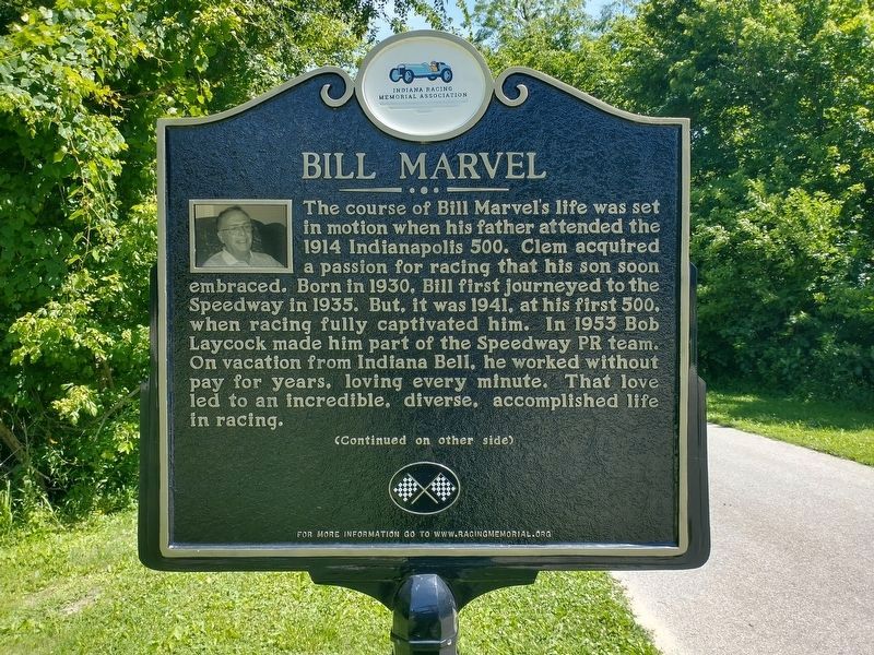 Bill Marvel Marker (Side 1). Click for full size. Bill Marvel Marker (Side 1) image. Click for full size.