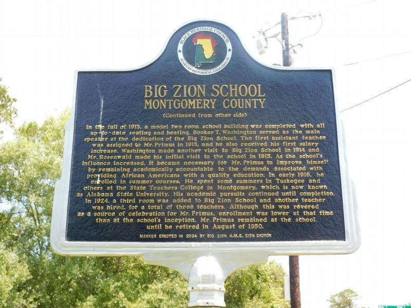 Big Zion School Marker. Click for full size. Big Zion School Marker image. Click for full size.