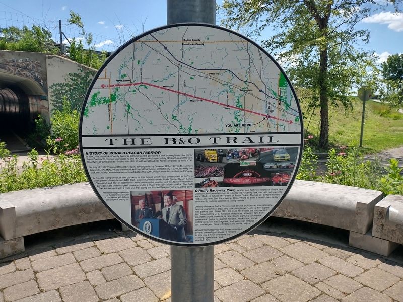 The B&O Trail Marker image. Click for full size.