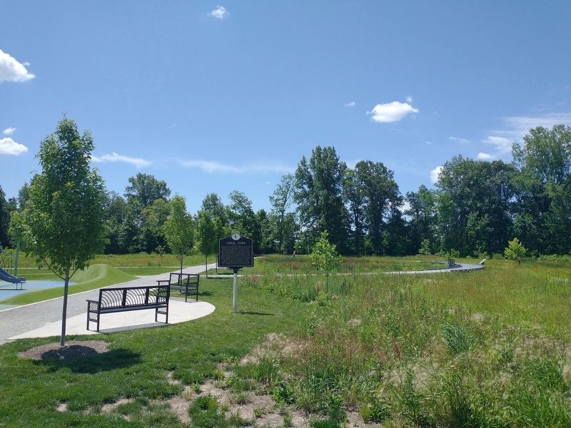 Virgil Park Marker. Click for full size. Virgil Park Marker image. Click for full size.