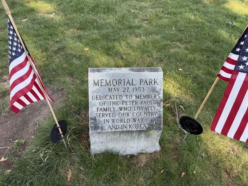 Memorial Park Dedication image. Click for full size.