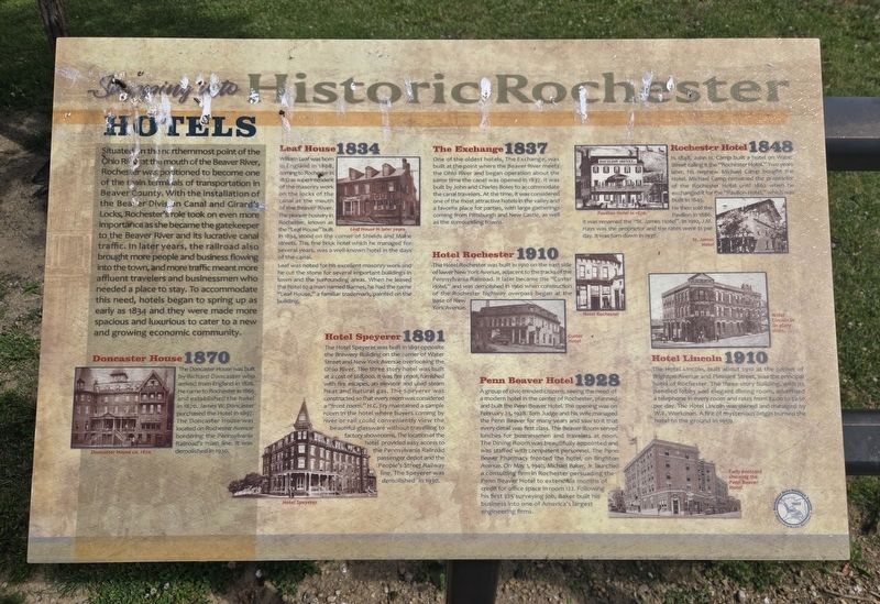 Stepping into Historic Rochester Marker image. Click for full size.