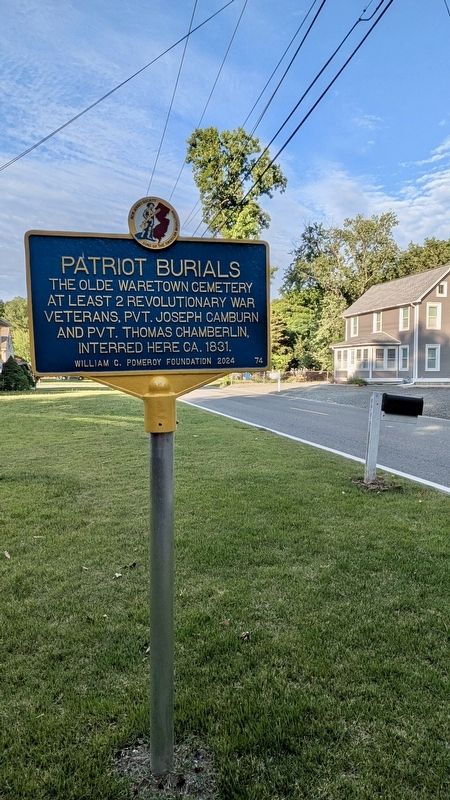 Patriot Burials Marker. Click for full size. Patriot Burials Marker image. Click for full size.