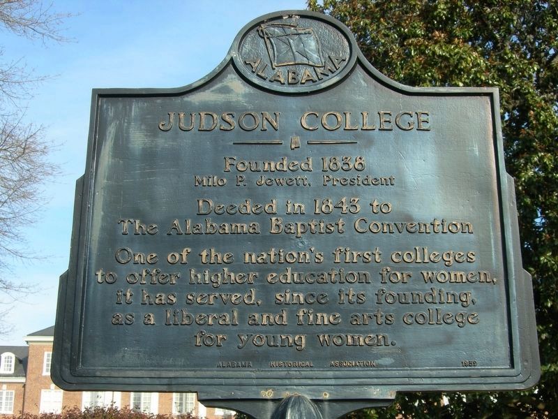 Judson College Marker. Click for full size. Judson College Marker image. Click for full size.