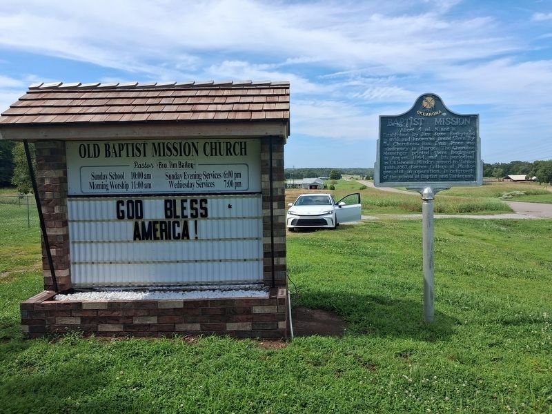 Baptist Mission Marker and Church Sign. Click for full size. Baptist Mission Marker and Church Sign image. Click for full size.