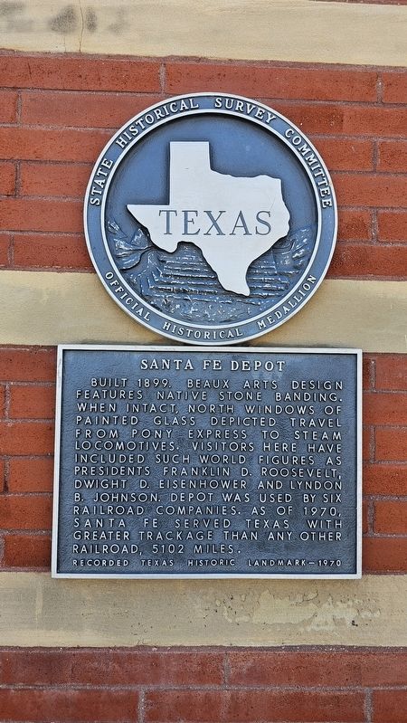 Santa Fe Depot Marker image. Click for full size.