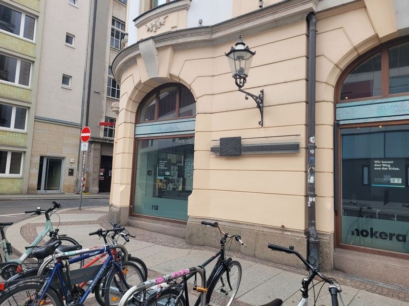 Das Erste Gewandhaus / The First Gewandhaus Concert Hall Marker image. Click for full size.