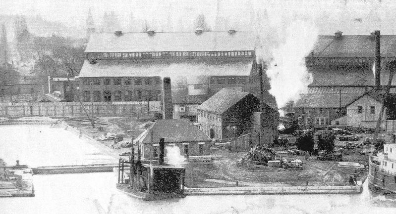 Marker detail: The Dry Dock and Pumphouse. Click for full size. Marker detail: The Dry Dock and Pumphouse image. Click for full size.