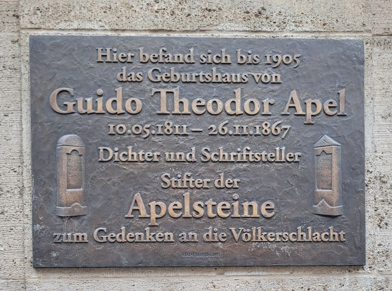 Guido Theodor Apel Marker image. Click for full size.