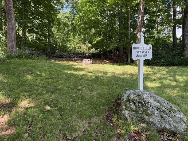 Brookfield Town Pound <br>circa 1686. Click for full size. Brookfield Town Pound <br>circa 1686 image. Click for full size.