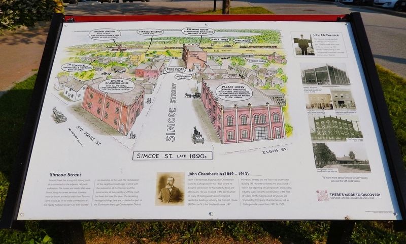 Simcoe Street - Late 1890's Marker. Click for full size. Simcoe Street - Late 1890's Marker image. Click for full size.