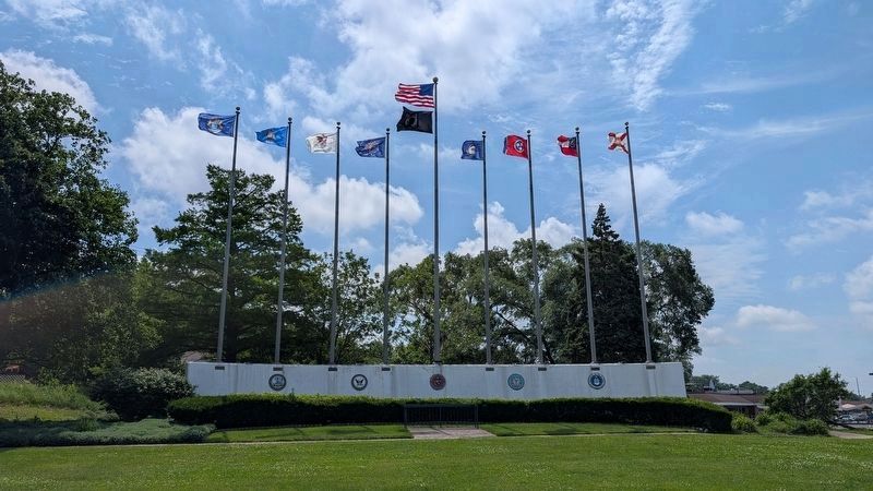 Highway of Flags Servicemen's Memorial image. Click for full size.