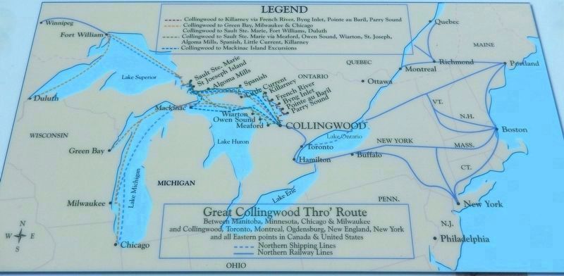Marker detail: Collingwood Map. Click for full size. Marker detail: Collingwood Map image. Click for full size.