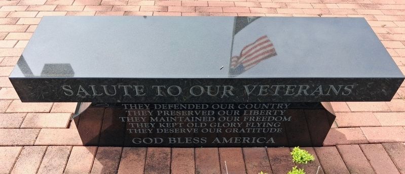 Leesburg Veterans Memorial Bench image. Click for full size.