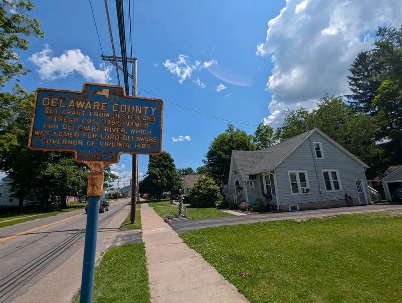 Delaware County Marker as it looks in June 2026. Click for full size. Delaware County Marker as it looks in June 2026 image. Click for full size.