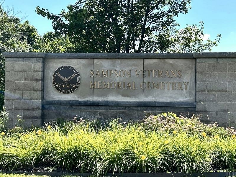 Sampson Veterans Memorial Cemetery - location of the American Veterans Memorial image. Click for full size.