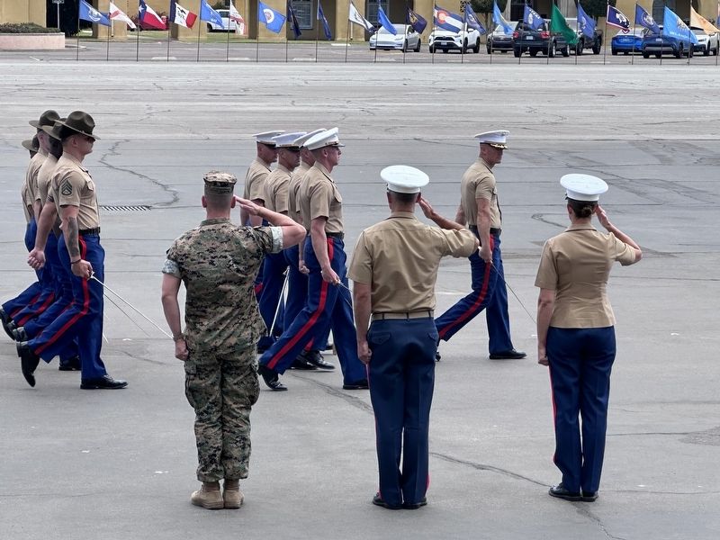 Change of Command Ceremony on Shepherd Field image. Click for full size.