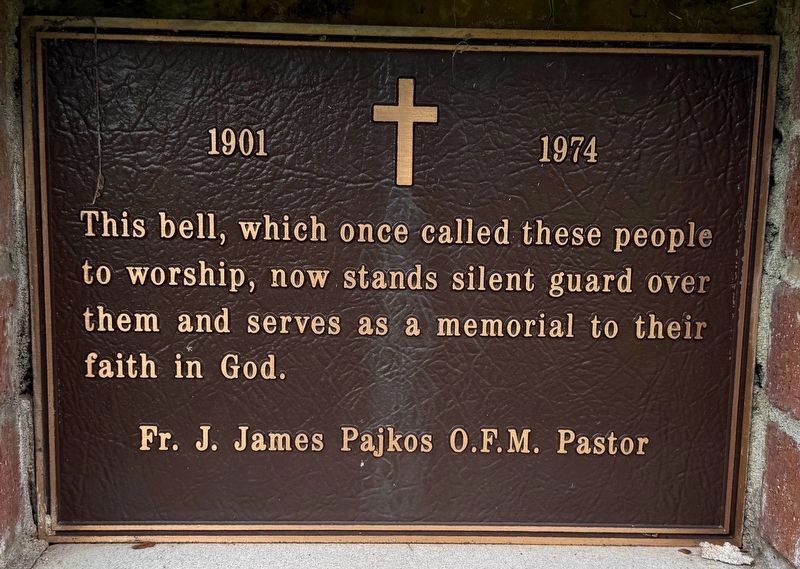 Sts. Cyril and Methodius Parish Bell Marker. Click for full size. Sts. Cyril and Methodius Parish Bell Marker image. Click for full size.