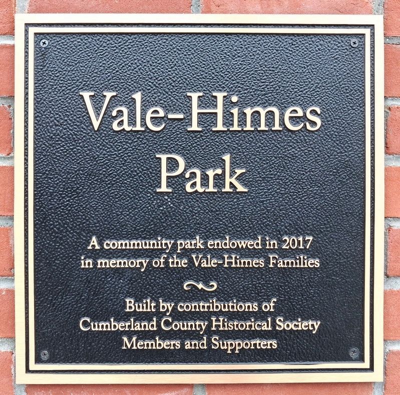 Vale-Himes Park Marker image. Click for full size.