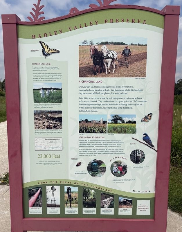 Hadley Valley Preserve Marker. Click for full size. Hadley Valley Preserve Marker image. Click for full size.