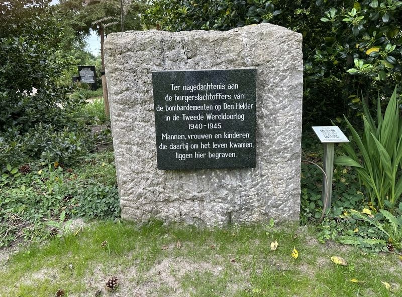 Bombardment Victims Memorial - wide view. Click for full size. Bombardment Victims Memorial - wide view image. Click for full size.