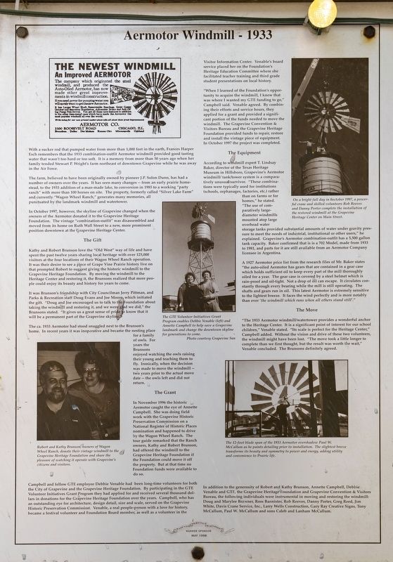 Aermotor Windmill Marker image. Click for full size.