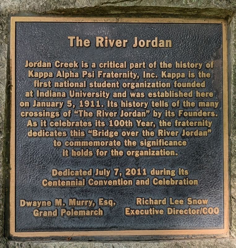 The River Jordan Marker. Click for full size. The River Jordan Marker image. Click for full size.