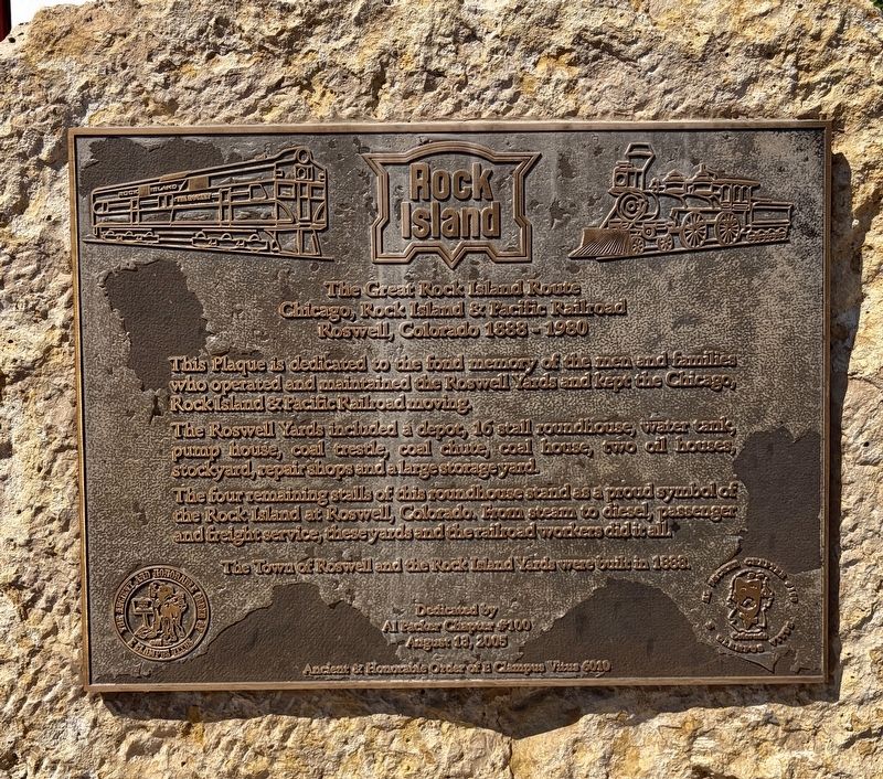 The Great Rock Island Route Marker. Click for full size. The Great Rock Island Route Marker image. Click for full size.