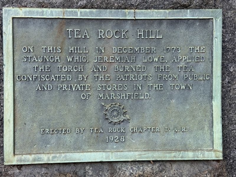 Tea Rock Hill Marker. Click for full size. Tea Rock Hill Marker image. Click for full size.