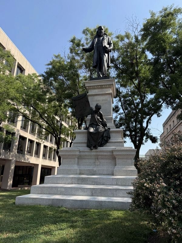 Albert Pike Monument image. Click for full size.
