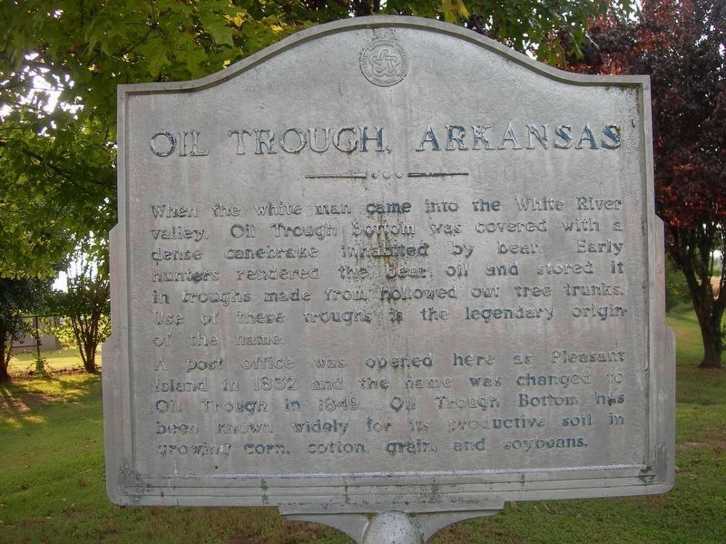 Oil Trough, Arkansas Marker. Click for full size. Oil Trough, Arkansas Marker image. Click for full size.