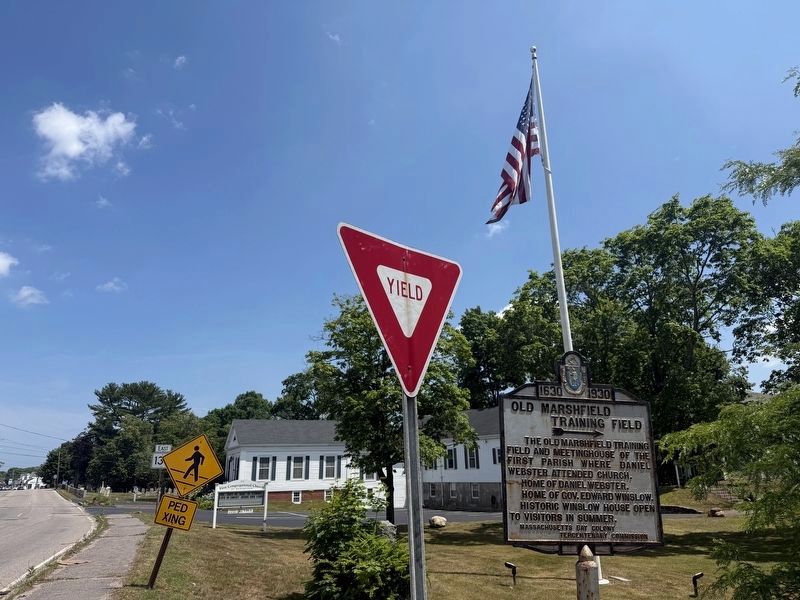 Old Marshfield Training Field Marker. Click for full size. Old Marshfield Training Field Marker image. Click for full size.