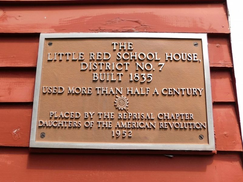 The Little Red School House Marker. Click for full size. The Little Red School House Marker image. Click for full size.